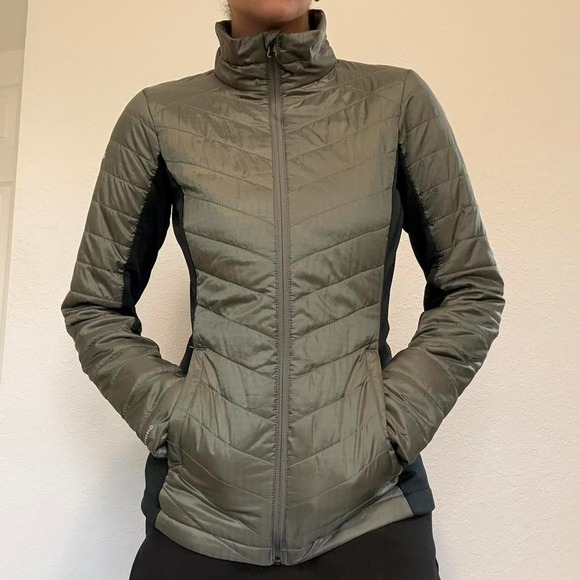 Columbia Omni-Heat Gray & Black Puffer Jacket - Picture 2 of 8